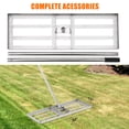 thumbnail image 4 of Lawn Leveling Rake, Heavy-Duty Stainless Steel Lawn Leveler with Adjuatble Long Handle for High Effect, Metal Levelawn for Smooth Soil, Rustproof Rakes for Garden Yard, 4 of 7