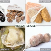 مجموعة مختارة من 16 كيسًا لطهي المأكولات البحرية على البخار وغليها - عبوة من 10 قطع