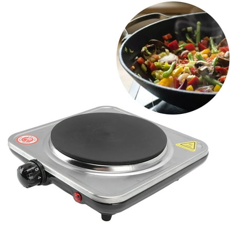 

FAGINEY Electric Stove Electric Hot Plate 1000W Electric Hot Plate 5 Levels Compact Structure Stainless Steel Portable Electric Stove For Outdoor Party Camping 110V