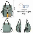 thumbnail image 5 of Farm Blue Pilots Flight Gear Bag #3  Parachute Style Helmet Crossbody Sling Gear Bag- NEW F-15 Grey, 5 of 6