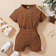thumbnail image 3 of Mercatoo Summer Clothes for Toddler Boys Baby Boy Clothes Outfits Cotton O Neck Short Sleeve Casual 2PC Set Boy Baptism Outfit, 3 of 9