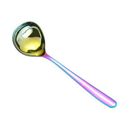 

Big Head Sauce Spoon 1pcs Korean Long Handle Spoon Spoon 304 Stainless Steel Soup Spoon Kitchen Cooking Spoon Family Metal