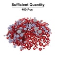 thumbnail image 3 of 400 Pcs Strass Hotfix Cristal de Vidrio con Bolsa Transparente Kit de Arte de Uñas para Manualidades Ropa Decoración DIY 5 Tamaños (Set SS6-SS20, Rojo), 3 of 6