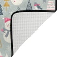 thumbnail image 5 of Dreamtimes Cute Pink Snowman Non-Slip Area Rug Pine Tree Floor Carpet Comfort Floor Mats Decor for Indoor Front Porch,Living Room, Bedroom,Kitchen, 36"x24", 5 of 5