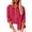 Hot Pink, variant on Besolor Womens Button down Shirts Lapel Long Sleeve Cotton Linen Tops Pleated Causal Comfy Fall Spring Blouse Tees