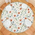 thumbnail image 2 of Elastic hem round tablecloth with polyester fabric, fits 44-52 inch tables, large size edition, 2 of 7