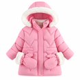 thumbnail image 3 of TBWNWG Girls Winter Padded Coat with Gloves Warm Long Jacket, 3 of 8