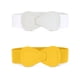 thumbnail image 1 of Cinturón De Cintura Elástica Para Mujer Cinturones De Vestir Elásticos De Cuero Sintético En Forma De 8 Amarillo blanco 68.6cm/27, 1 of 7