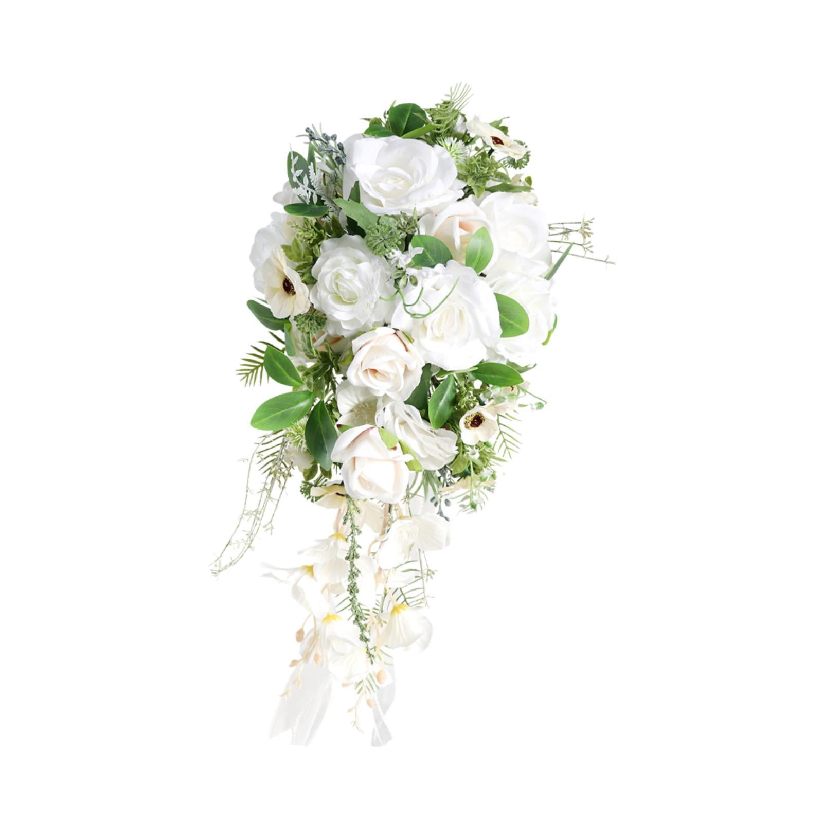 Bridal Bouquet Wedding Bridal Bouquet Rose Silk Flowers Elegant Design for Bride Wedding Ceremony