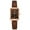 Brown, variant on Women's Vintage Square Dial Belt Watch with Adjustable Buckle, Retro Style Quartz Analog Watch, Ideal Gift for Her on Special Occasions