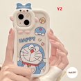 thumbnail image 3 of Funda Para Teléfono Compatible Con IPhone 7 8 6 6S Plus 11 13 12 14 Pro MAX 14Plus XR X XS SE 2020 3D Bow-knot Little Monster Lens Dibujos Animados Hello Kitty Doraemon Suave TPU, 3 of 3