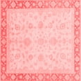 thumbnail image 1 of Ahgly Company Indoor Square Abstract Red Modern Area Rugs, 5' Square, 1 of 4