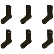 Nike Unisex 6PK Everyday Cushion Crew Socks Black/White, M SX7666-010
