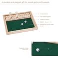 thumbnail image 5 of Bits and Pieces Shut The Box 3-in-1 Wooden Board Game with 12 Numbers and 2 Dice Large, 5 of 7