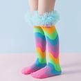 thumbnail image 2 of Kids Girls Knee High Socks Gift Long Crazy Silly Tall Funny Boot Child Fun Socks, 2 of 4