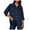 Blue, variant on Pimfylm Womens Button Down Shirts Cotton Dress Shirts Oxford Shirts Long Sleeve Work Blouses Collared Tops Tunics with Pocket Khaki, S