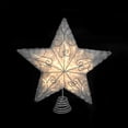 thumbnail image 2 of 14" Lighted Clear Star with Silver Scroll Design Christmas Tree Topper - Clear Lights, 2 of 2