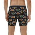 thumbnail image 4 of Picia Wasp Cockchafer Butterfly Pattern Men's Athletic Long Leg Briefs , Performance Stretch Underwear，Moisture-Wicking, 4 of 7