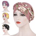 thumbnail image 2 of Foulard Élastique à Imprimé Floral pour Femmes Chic Turban Chapeau Cancer Chimio Perte de Cheveux, 2 of 7