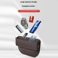 thumbnail image 6 of Tunhigl Car Seat Gap Storage Organizer Compact Leather Storage Solution for Small Items Universal Fit for All Vehicles Beige, 6 of 9
