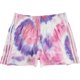 thumbnail image 1 of Adidas Womens Tie Dye Athletic Walking Shorts, pinkmulti, M, 1 of 2