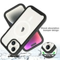 thumbnail image 5 of Magnetic for iPhone 15 Plus Case, [Compatible with MagSafe] [Built-in Screen Protector] Dustproof Full Body Shockproof Transparent Phone Case Cover for iPhone 15 Plus - Black, 5 of 5