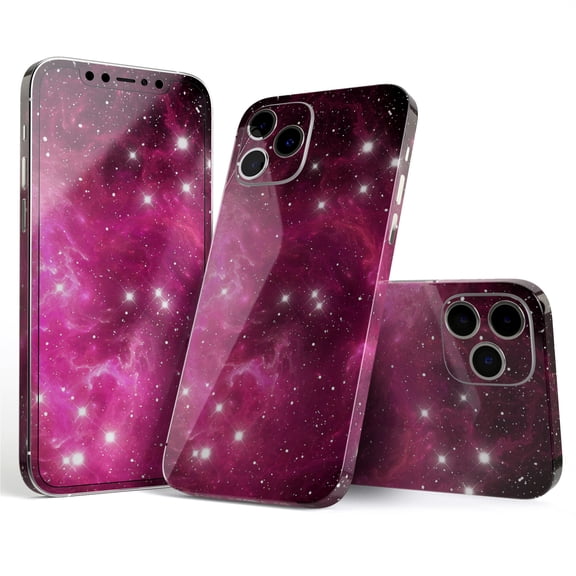 DesignSkinz Glowing Pink Nebula Full-Body Skin Decal Wrap Cover for iPhone 16