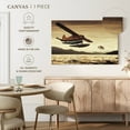 thumbnail image 5 of Elephant Stock Float Planes Wall Art - Horizontal Canvas Wall Art - Living Room Wall Decor - Transportation Canvas - Brown And Black Decor - 12" x 8", 5 of 8