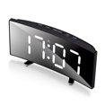 thumbnail image 2 of HD Electronic Clock Large Screen Curved LED Electronic Clock USB Battery Durable Digital Clock (Red / Green / White), 2 of 9