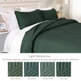 thumbnail image 5 of Exclusivo Mezcla California King Quilt Bedding Set, Lightweight Green Oversized King Bedspreads Soft Modern Geometric Coverlet Set for All Seasons (1 Quilt and 2 Pillow Shams), 5 of 8