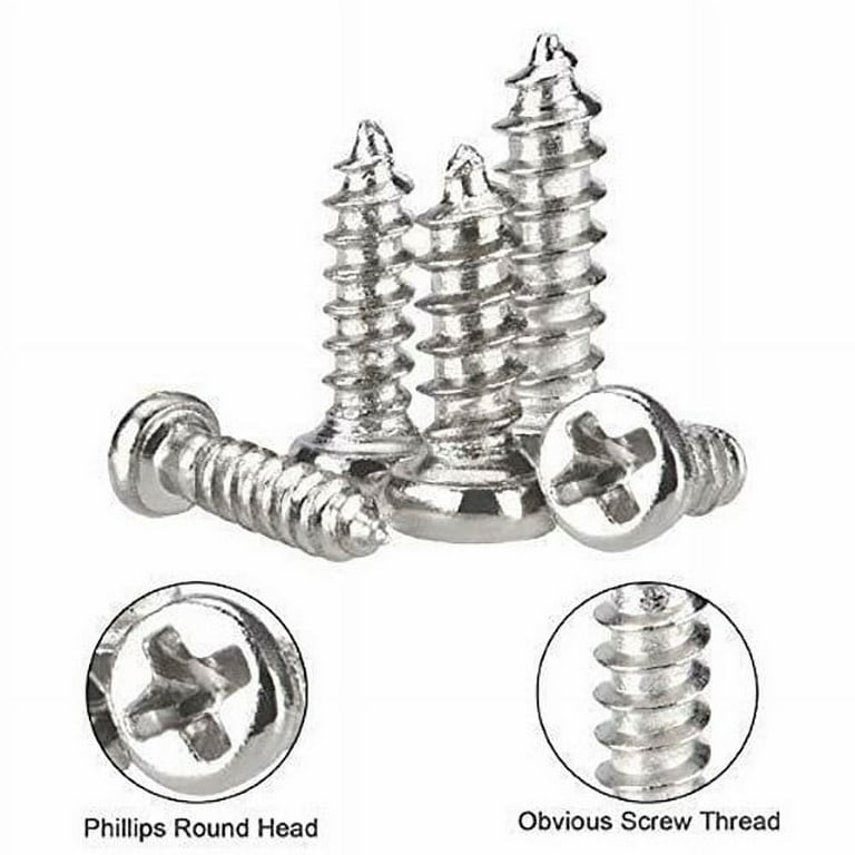 Gonetre 1000-Piece Mini Self-Tapping Screw Set – M1, M1.2, M1.4, M1.7 Sizes For Notebook & Electronics Repair