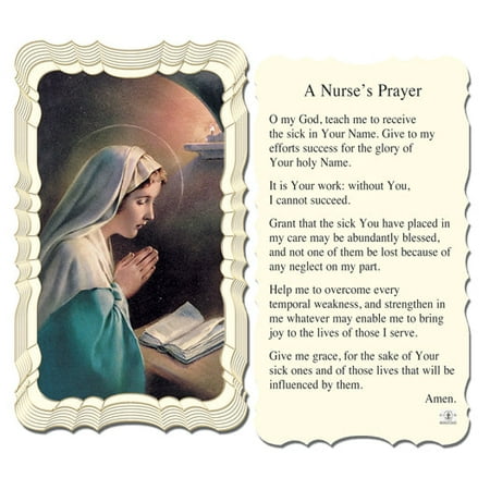 

Nurse s Prayer Catholic Prayer Holy Card with Prayer on Back Pack of 50