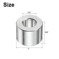thumbnail image 2 of 10 Pack Stainless Steel Spacer 1/2" Bore x 1" OD x 5/8" Length Screw Bushing Plain Finish Round Metal Spacer for M12 Screws Bolts and Rods, 2 of 6