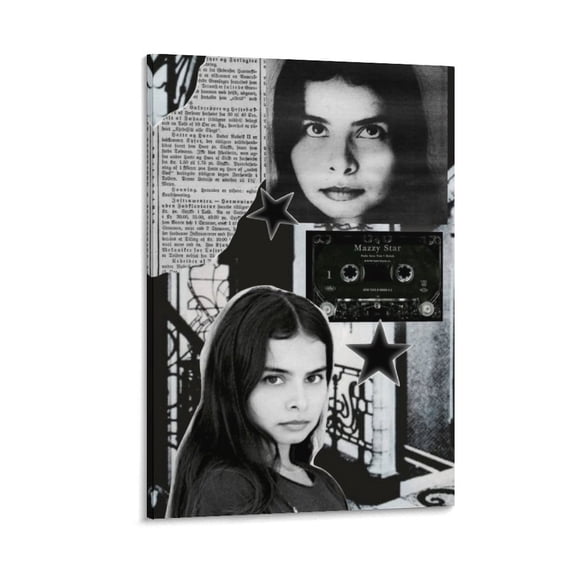 Mazzy Star Vintage Cool Poster Canvas Poster Wall Art Picture Prints Hanging Photo Gift Decor Home Posters Artworks 24x36inch(60x90cm)