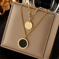 thumbnail image 1 of MEYRROYU316L Acero inoxidable geometría estrella Luna mariposa colgante multicapa cadena gargantilla collar para mujer accesorios de boda Tan Jianjun unisex, 1 of 2