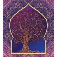 thumbnail image 2 of Juego de Funda Nórdica, Árbol con Ramas Curvas sin Hojas Oriente Medio Marroquí, 2 of 6