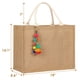 thumbnail image 2 of Bolsa de playa Trifabricy tejida de paja impermeable para mujer, 2 of 8
