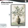 thumbnail image 4 of Stupell Industries Rustic Lodge Vase of Olive Branches Black Framed Giclee Art, 12 x 18, by Creative Studio, 4 of 8