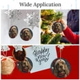 thumbnail image 4 of Happy Holidays Cocker Spaniel Dog Ornament Dog in Red Santa Hats Unique Christmas Ornament Round Two-Sided Printed Christmas Keepsake Ideas for Women Men, 4 of 7