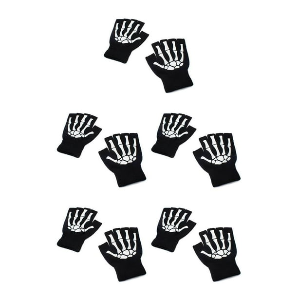 Manoplas para Exteriores de Halloween Eigraketly Guantes Sin Dedos Unisex Calentadores de Bicicleta CBP109750