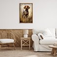 thumbnail image 4 of Stupell Industries Rustic Lodge Alert Hunting Dog Brown Floating Frame Canvas Art, 21 x 31, by Petals Prints Design, 4 of 8