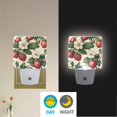thumbnail image 2 of Yayeee LED Plug in Night Light for The Home with Auto Dusk to Dawn Light Sensors, 2 Pack, Beige Strawberry, 2 of 6