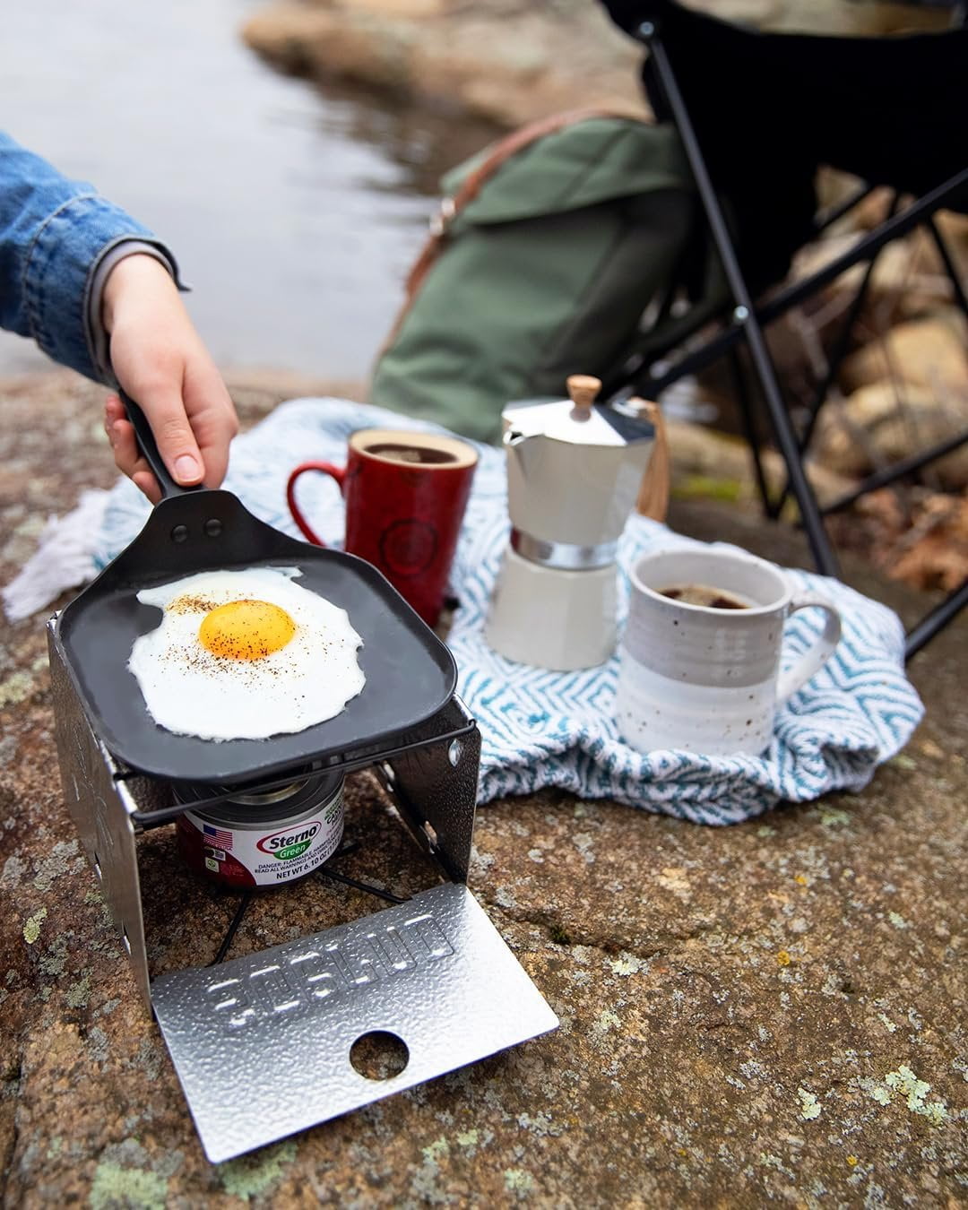 Sterno Foldable Stove - Portable Camping Stove for Outdoor