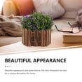 thumbnail image 3 of OULII 3pcs Brown Barrel Planters Outdoor Vintage Style for Garden Use, 3 of 6