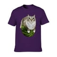 thumbnail image 4 of Cute Cat & Watermelon Print T-shirt Playful Summer Style, 4 of 9