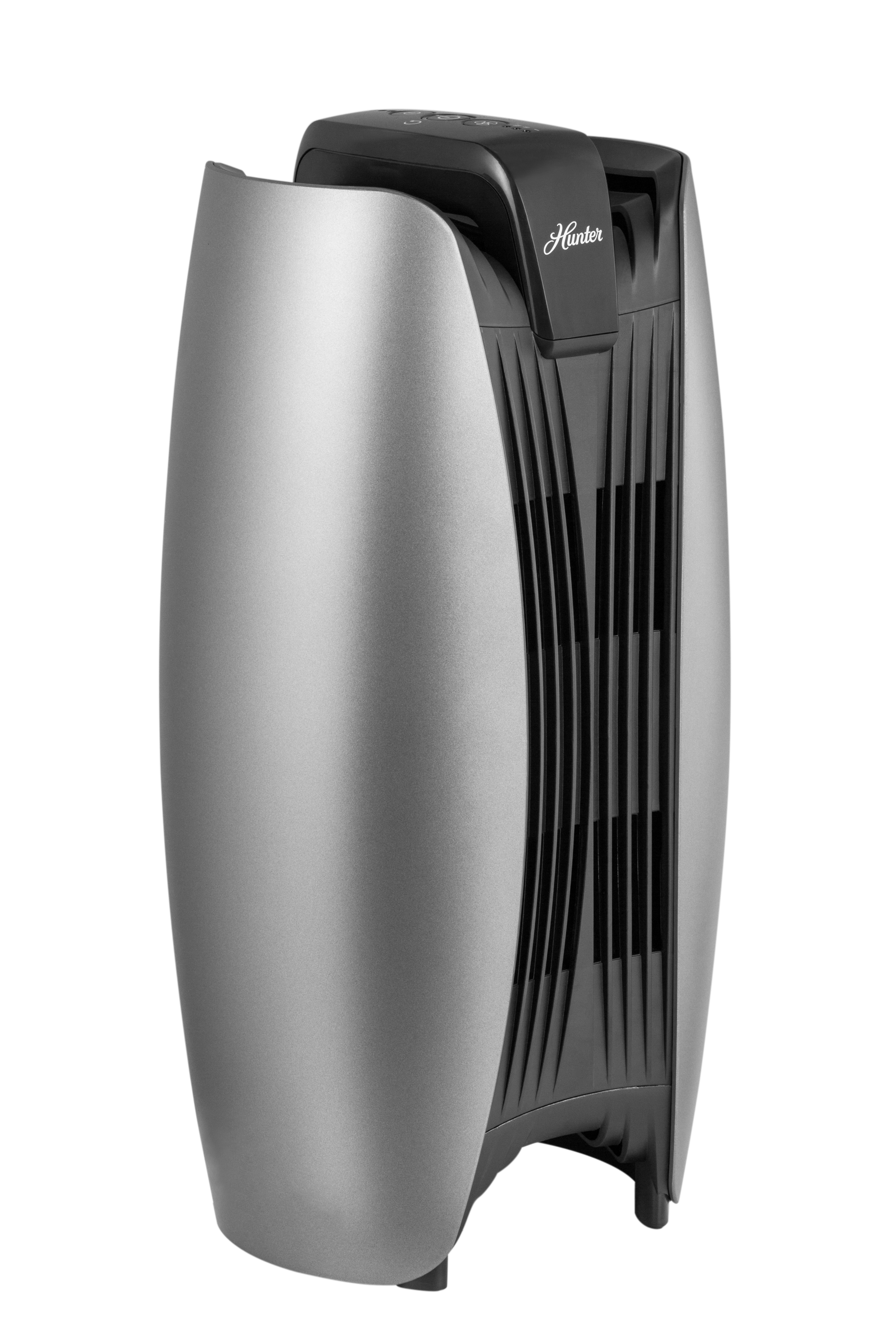 Hunter HT1715 HEPA+ Air Purifier with Viro-Silver Technology - Titanium/Black