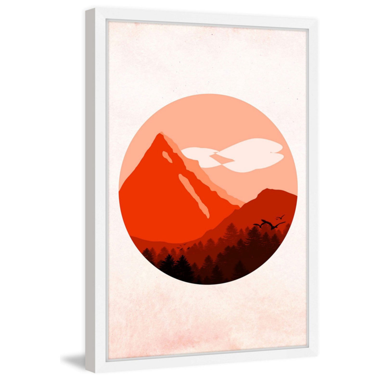 Marmont Hill "Red Mountain" Framed Painting Print
