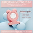 thumbnail image 7 of VallexMall iWatch Stand for Apple Watch Charger Stand Series Ultra 9/8/7/6/Se/5/4/3/2/1 Сute Silicone Apple Watch Holder Supports Nightstand Mode Charging Dock Accessories [Charger Not Included], 7 of 7