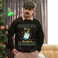 thumbnail image 5 of Christmas Sweatshirt, Happy Hanukkah Festive Dreidel Sweatshirt, Unique Jewish Holiday Sweatshirt, Cute Dreidel Gift for Men and Women, 5 of 5