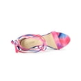 thumbnail image 4 of BLISSFUL STEP Women's Tie Dye Lace up Sandal Prom Open Toe Stiletto Heels Sandals, 4 of 7